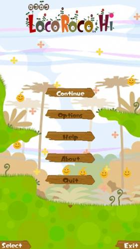 LocoRoco Hi игра для Symbian ^3 and 9.4 touch