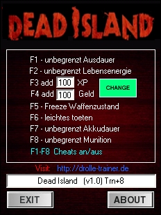 патч для игры DEAD ISLAND +8